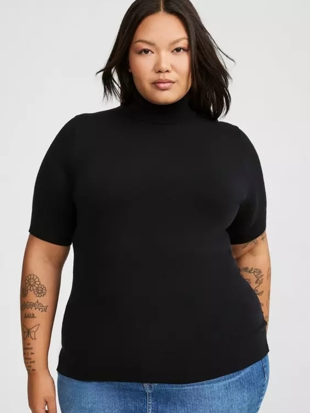 torrid Everyday Soft Black Turtleneck Sweater